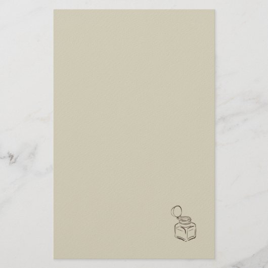 Ink pot- Forgotten Archive- Minimalist Briefpapier (Voorkant)