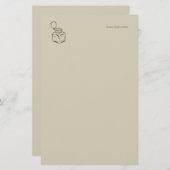 Ink pot-Forgotten Archive- Minimalist  Briefpapier (Voorkant / Achterkant)