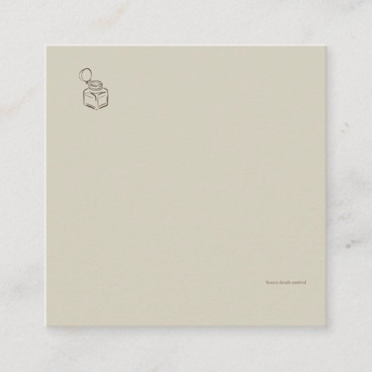 Ink Pot-Forgotten Archive- Minimalist  Informatiekaartje (Voorkant)