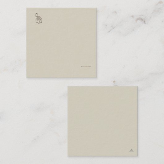 Ink Pot-Forgotten Archive- Minimalist  Informatiekaartje (Voorkant / Achterkant)