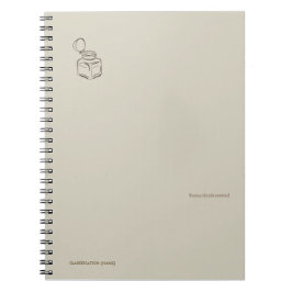 Ink pot- Forgotten Archive- Minimalist Notitieboek