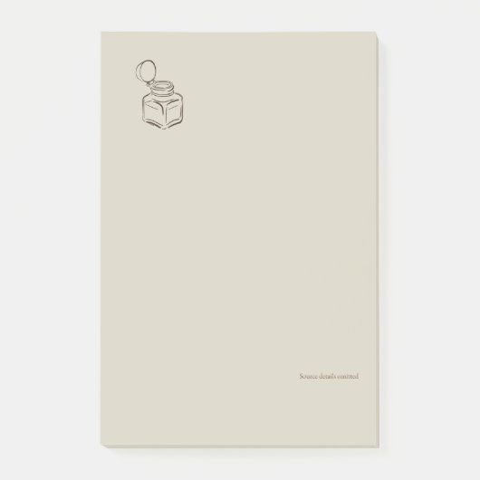 Ink pot- Forgotten Archive- Minimalist Post-it® Notes (Voorkant)