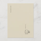 Ink Pot Minimalist Book Lover Briefkaart (Voorkant)