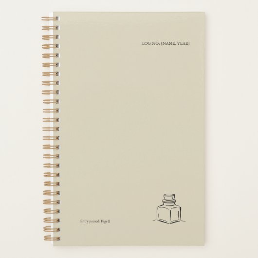 Ink Pot Minimalist Book Lover planner  (Voorkant)