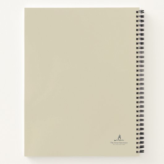 Ink Pot- Minimalist Book Lover Spiral Notebook Notitieboek (Achterkant)