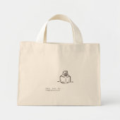 Ink Pot- Minimalist Book Lover- Tote Bag (Voorkant)