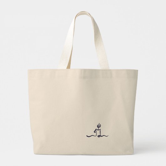 Ink Pot- Minimalist Book Lover- Tote Bag (Achterkant)
