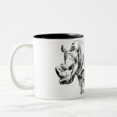 Ink rhinoceros tweekleurige koffiemok (Links)