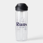 Ink Runs Deep Citaat | Boek Liefhebbers Monogram Waterfles (Achterkant)