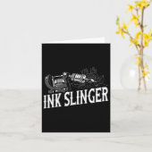 Ink Slinger - Tattoo Artiest Kaart (Gele Bloem)