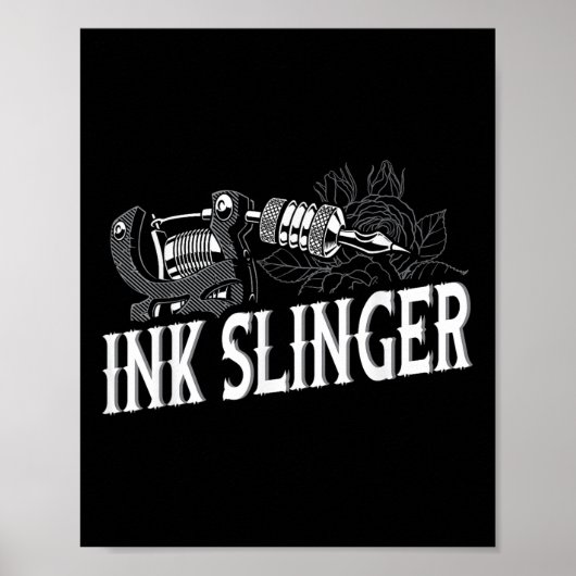 Ink Slinger - Tattoo Artiest Poster (Voorkant)