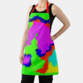 Ink Splash Colorful Abstract schilderen rood groen Schort (Insitu)