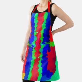 Ink Splash Colorful Bright Abstract Red Green 2020 Schort