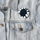 Ink Splash White & Charcoal Button – Customizable (In situ)