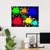 Ink Splat Poster (Thuiskantoor)