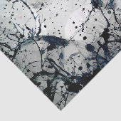 Ink Splatter Abstracte kunst Tissuepapier (Detail)