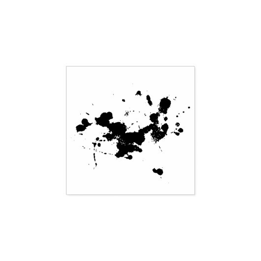 Ink Splatter Art Stamp Rubberstempel (Afrduk)