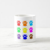 Ink Splatter Dog Paw Patroon Koffiemok (Center)