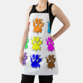 Ink Splatter Dog Paw Patroon Schort (Insitu)