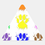 Ink Splatter Dog Paw Patroon Sticker (Voorkant)