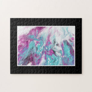 Ink Splatter, hard, moeilijk, uitdagend kleurrijk Legpuzzel