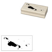 Ink Splatter Rubberstempel (Gestempeld)