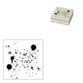 Ink Splatter Wood Art Stempel (Gestempeld)