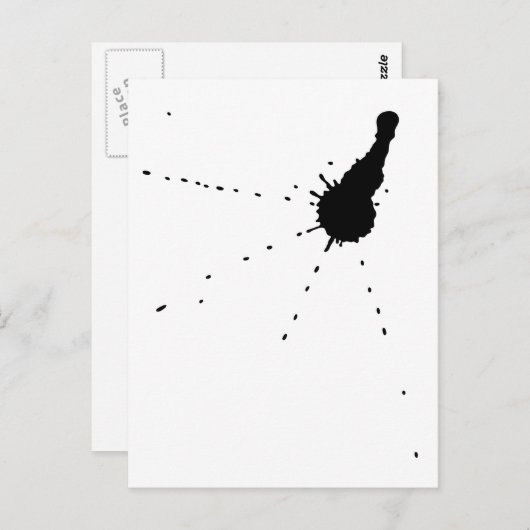 Ink Stain Briefkaart (Voorkant / Achterkant)