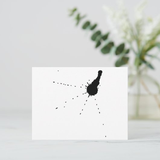 Ink Stain Briefkaart (Staand voorkant)