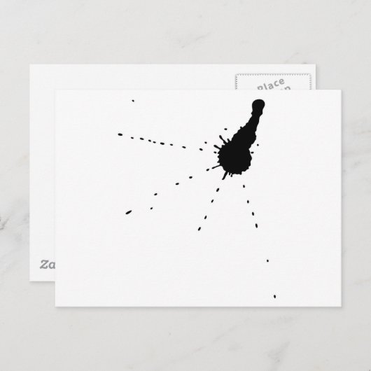 Ink Stain Briefkaart (Voorkant / Achterkant)