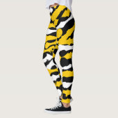 ink stripes yellow, black and white leggings (Links)
