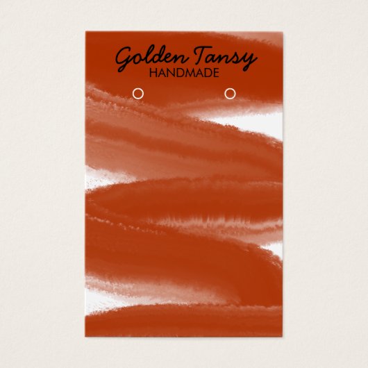 Ink Swipe Earring Ketting Jewelry Display Card Visitekaartje (Voorkant)