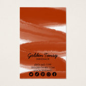 Ink Swipe Earring Ketting Jewelry Display Card Visitekaartje (Achterkant)