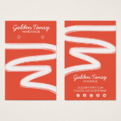 Ink Swipe Earring Ketting Jewelry Display Card Visitekaartje (Voorkant /achterkant)