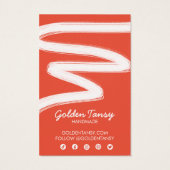 Ink Swipe Earring Ketting Jewelry Display Card Visitekaartje (Achterkant)