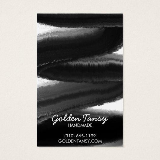 Ink Swipe Earring Ketting Jewelry Display Card Visitekaartje (Achterkant)