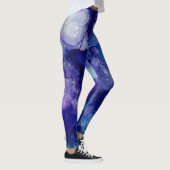 Ink Swirl Waterverf Abstract Leggings (Rechts)