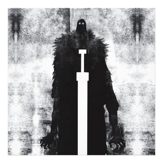 Ink Talking Fantasy V02 A Knight uit de hel Foto Afdruk (Voorkant)