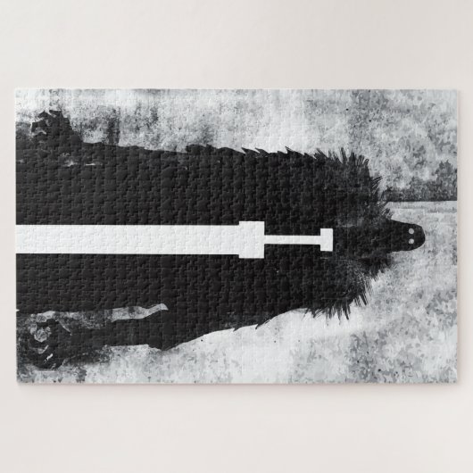 Ink Talking Fantasy V02 A Knight uit de hel Legpuzzel (Horizontaal)