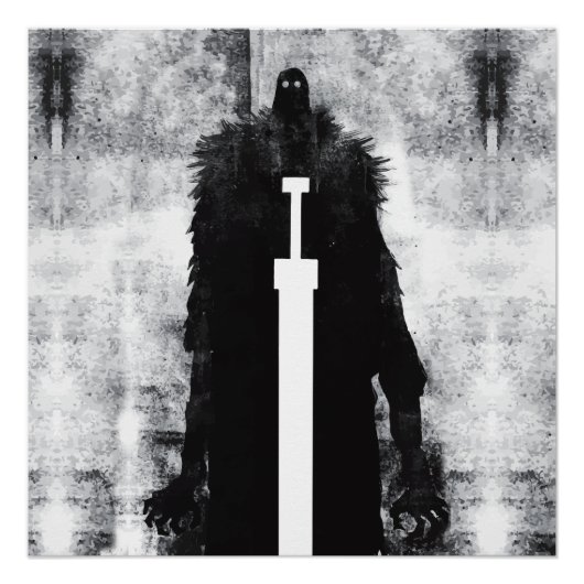 Ink Talking Fantasy V02 A Knight uit de hel Perfect Poster (Voorkant)