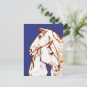 Ink Talking Fantasy V07 HORSE V02 Briefkaart (Staand voorkant)