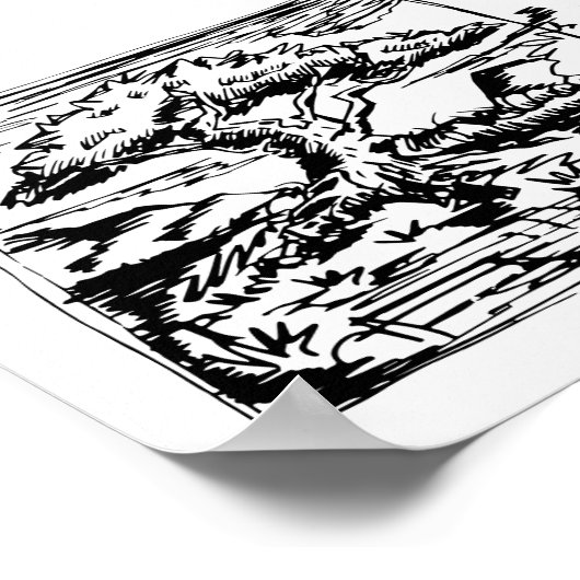 Ink Tree-ketch. Poster (Hoek)