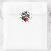 ink_verslaving_knop_idee1 ronde sticker (Tas)