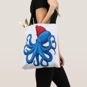 Ink Your Day: speelse octopusmetgezellen Tote Bag (Dichtbij)