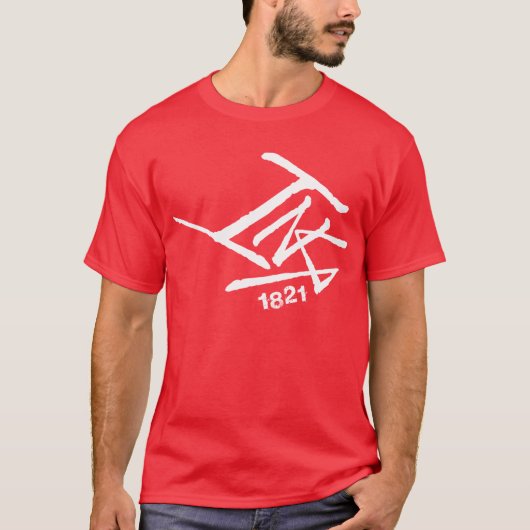 InKa1821 - Mannen Shirt (rood) (Voorkant)