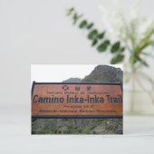 inka trail briefkaart (Staand voorkant)