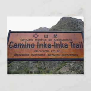 inka trail briefkaart