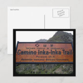 inka trail peru briefkaart (Voorkant / Achterkant)