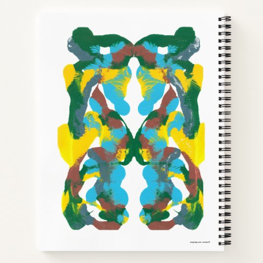 Inkblot Art Notitieboek (Achterkant)