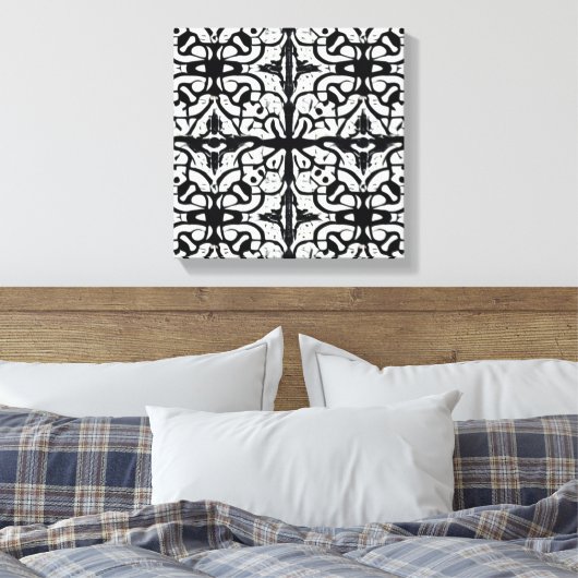 Inkblot Canvas Afdruk (Insitu (Slaapkamer))